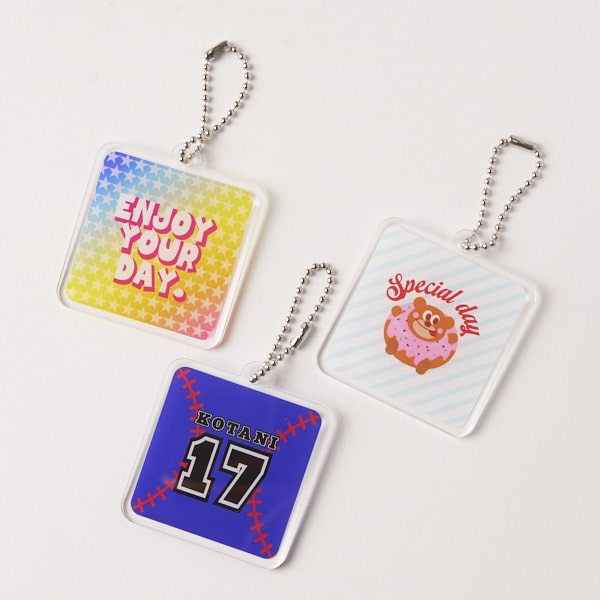 アクリルキーホルダー　四角型 (6cm)｜オリジナル雑貨