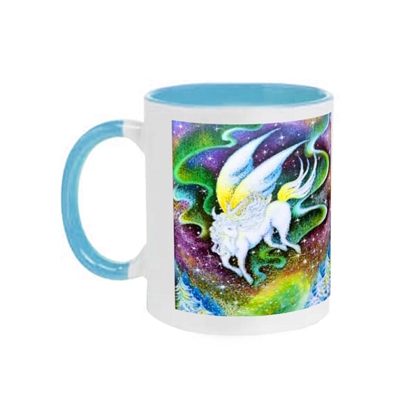 発色が美しい「オーロラペガサスマグカップ」