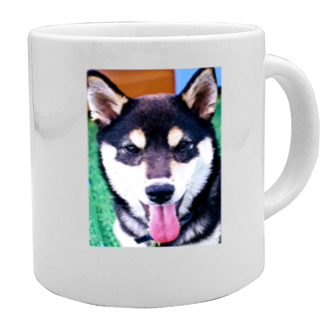 「黒柴くん」マグカップ