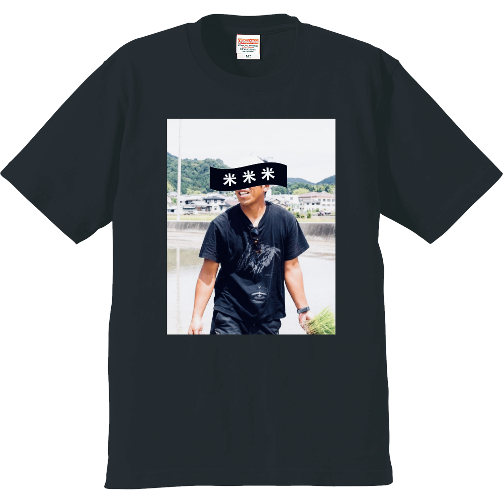 UP-TのフォトTシャツ_米農家ファームハウスTシャツ