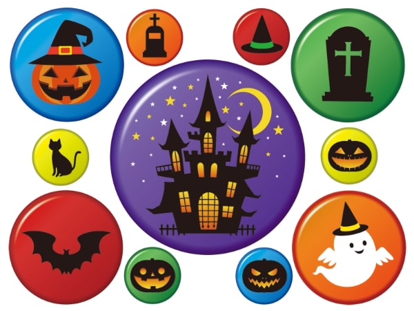 たくさんの缶バッジ