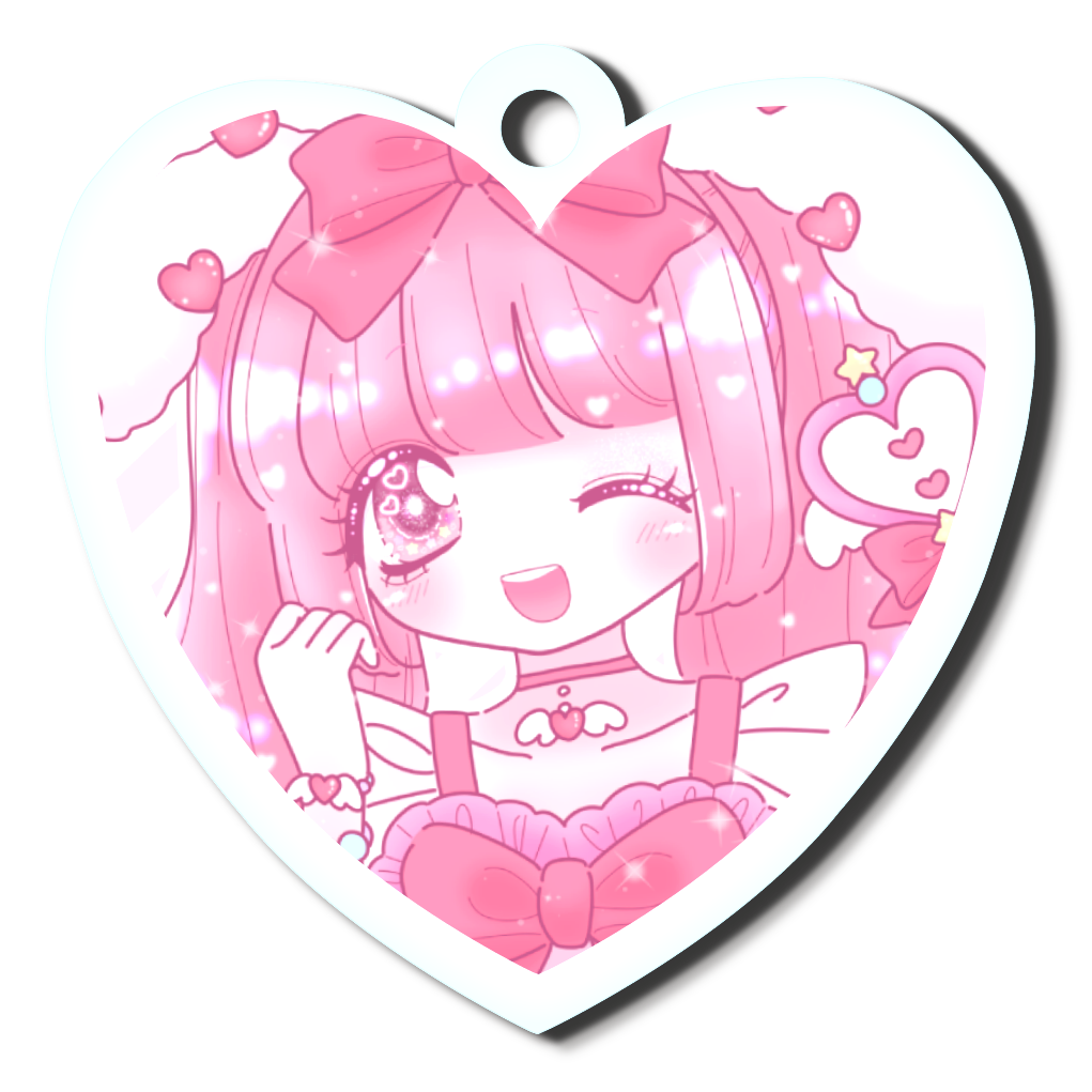 うさちゃんまほうしょうじょ！ハートアクリルキーホルダー