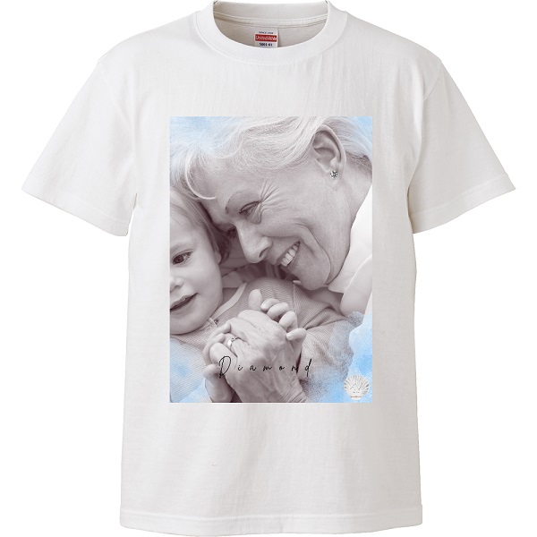 UP-TのフォトTシャツ_ダイアモンド