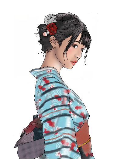 浴衣っ娘tシャツ オリジナルtシャツのup T