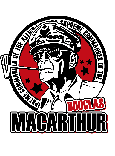 連合国軍最高司令官ダグラス・マッカーサー (半蔵の定番T 連合国軍最高司令官ダグラス・マッカーサー (半蔵の定番T