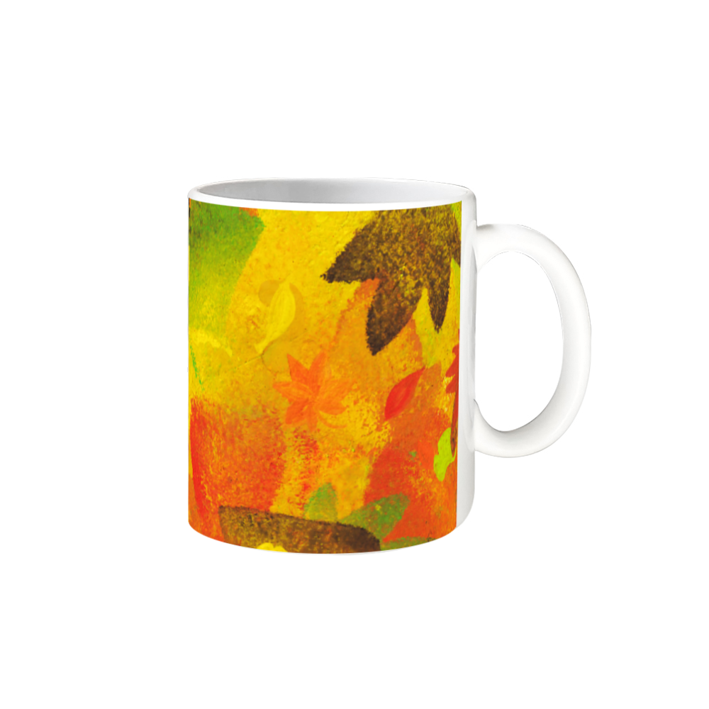 秋色のマグカップ 全面印刷 陶器マグカップ