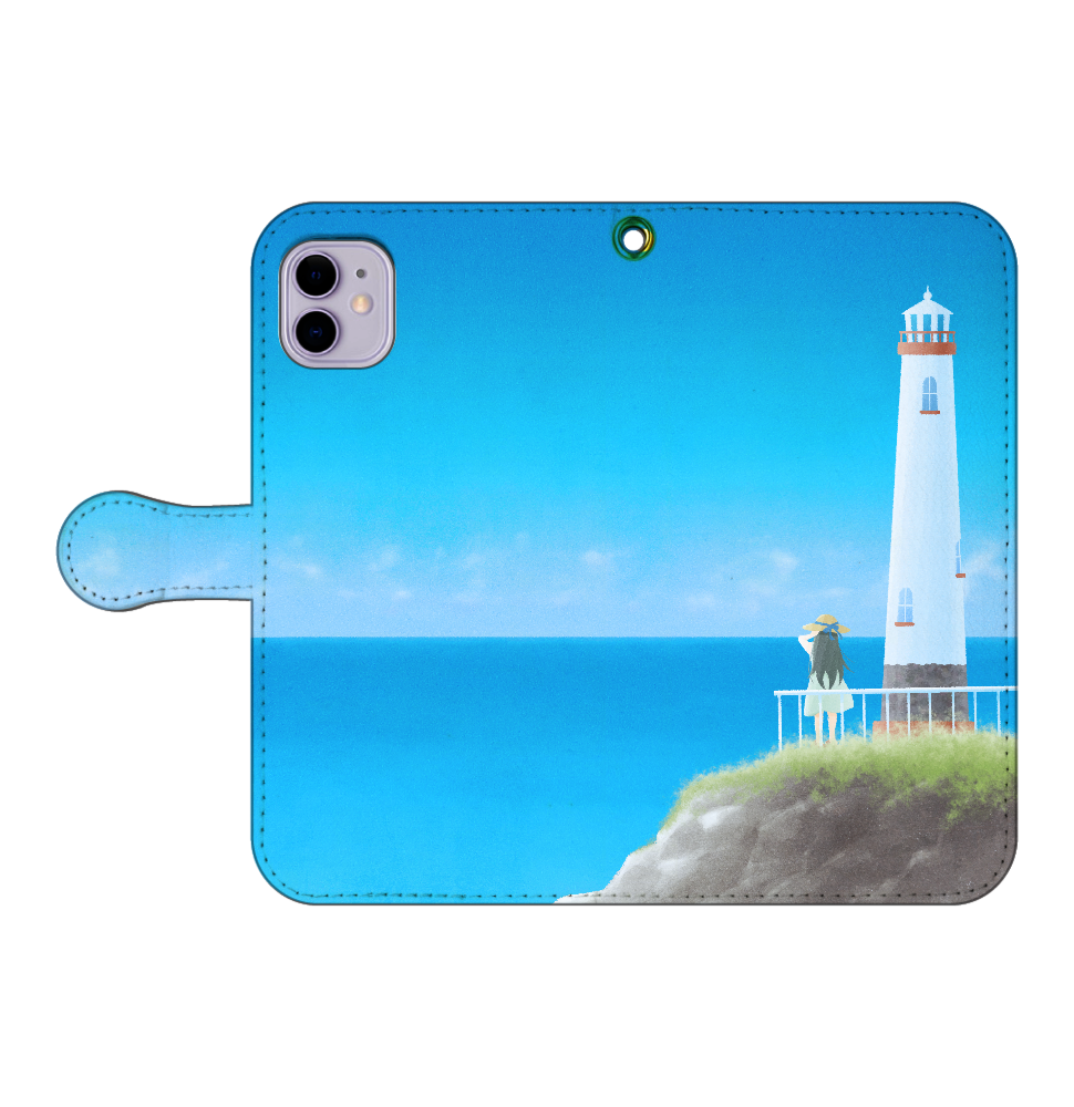 海の向こう側 iPhone11 手帳型スマホケース