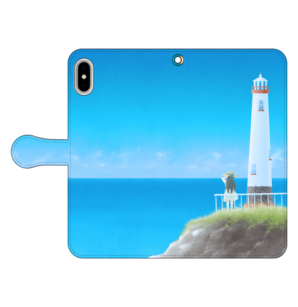海の向こう側 iPhone Xs MAX 手帳型スマホケース