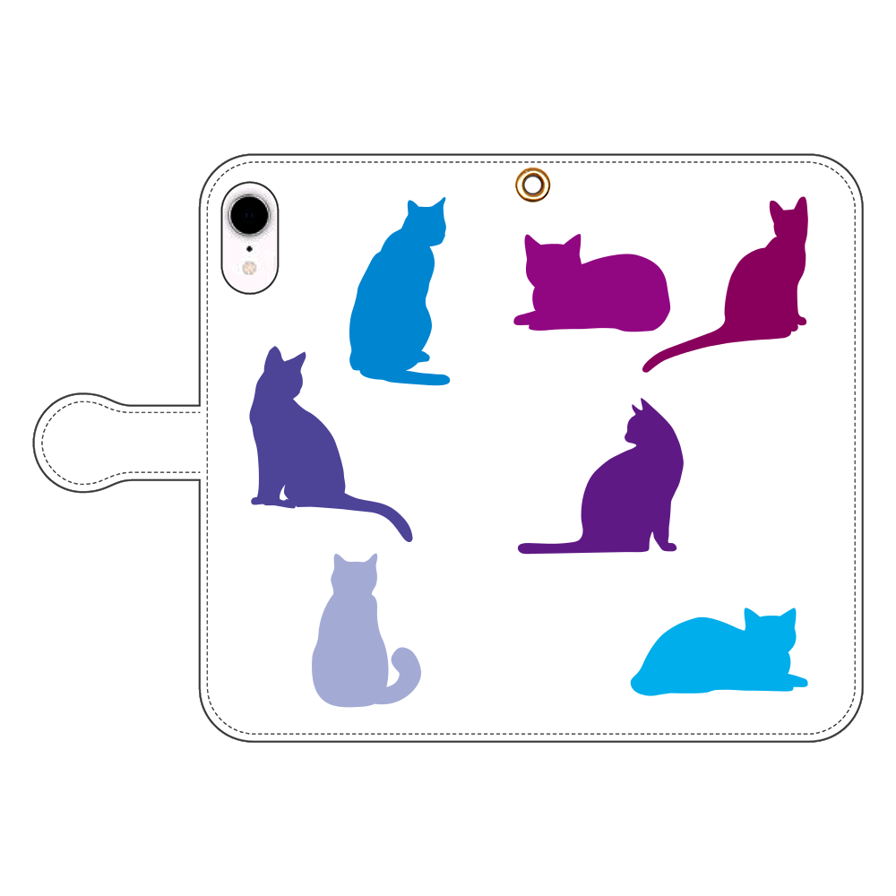猫たちのiPhone XR 手帳型スマホケース iPhone XR 手帳型スマホケース