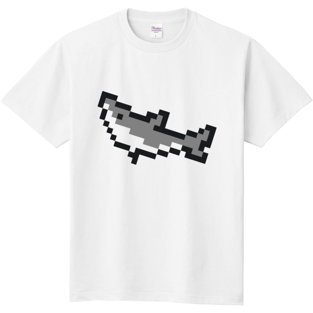 ドット絵サメtシャツ キッズ 大人用 オリジナルtシャツを簡単自作 無料販売up T 最安値