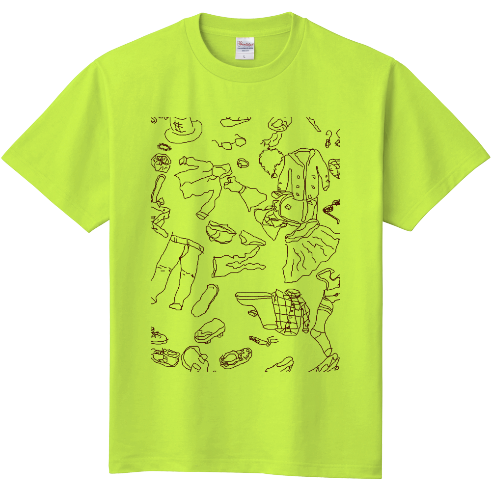 Tシャツ以外柄tシャツ 黄緑 茶 オリジナルtシャツを簡単自作 無料販売up T 最安値