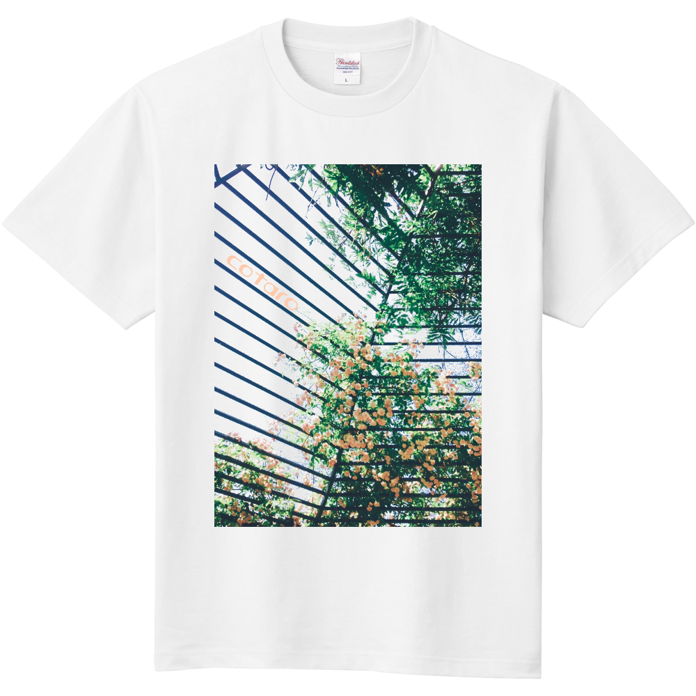 花柄ボーダーtシャツ|オリジナルTシャツのUP-T