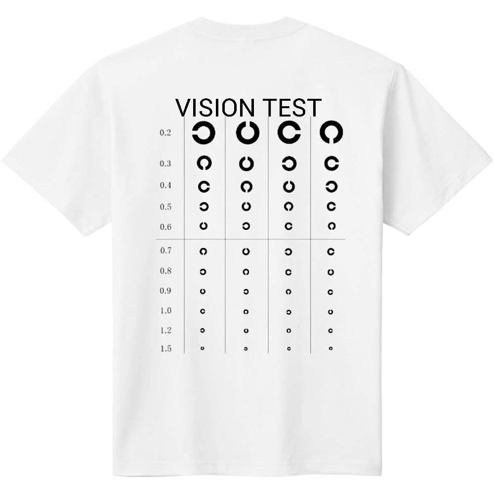 視力検査tシャツ オリジナルtシャツのup T