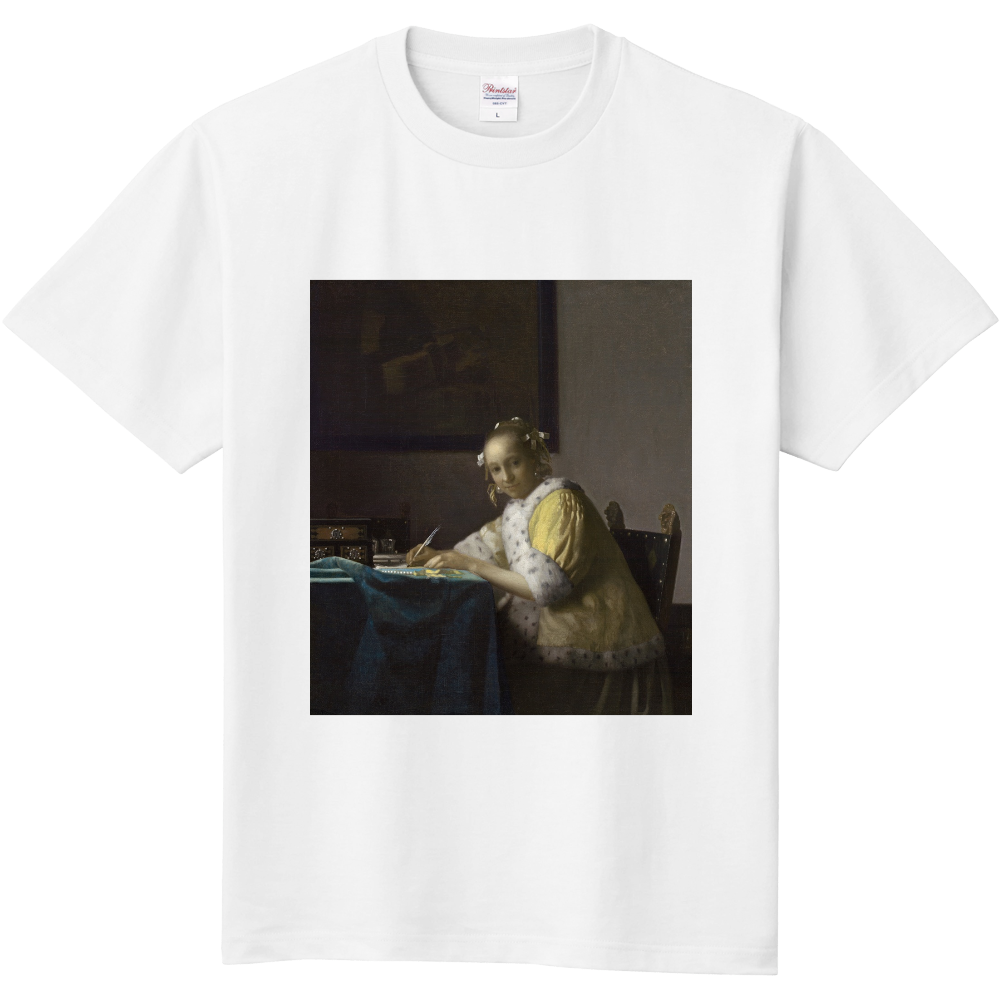 手紙を書く女・ヨハネス・フェルメール|オリジナルTシャツのUP-T