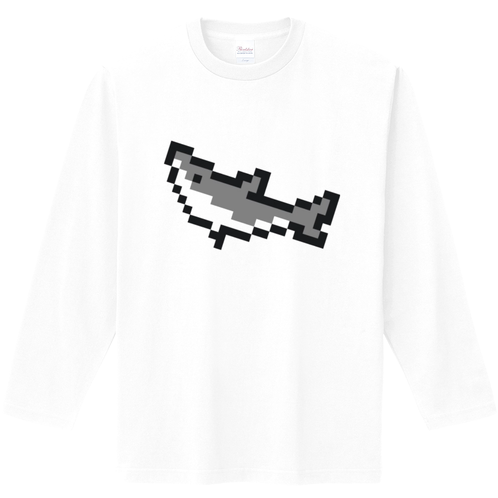 ドット絵サメtシャツ キッズ 大人用 オリジナルtシャツを簡単自作 無料販売up T 最安値