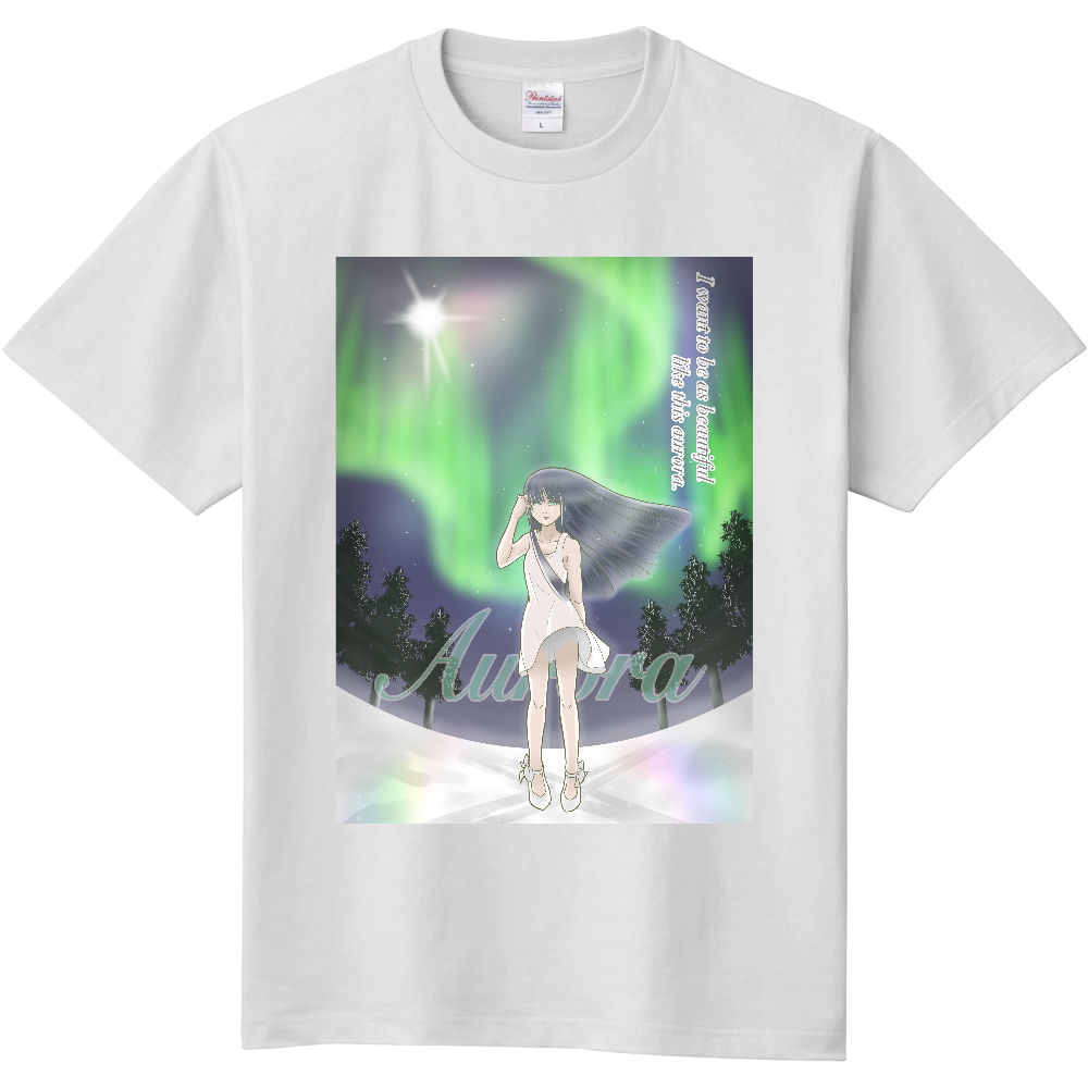 イラスト オーロラ オリジナルtシャツを簡単自作 無料販売up T 最安値