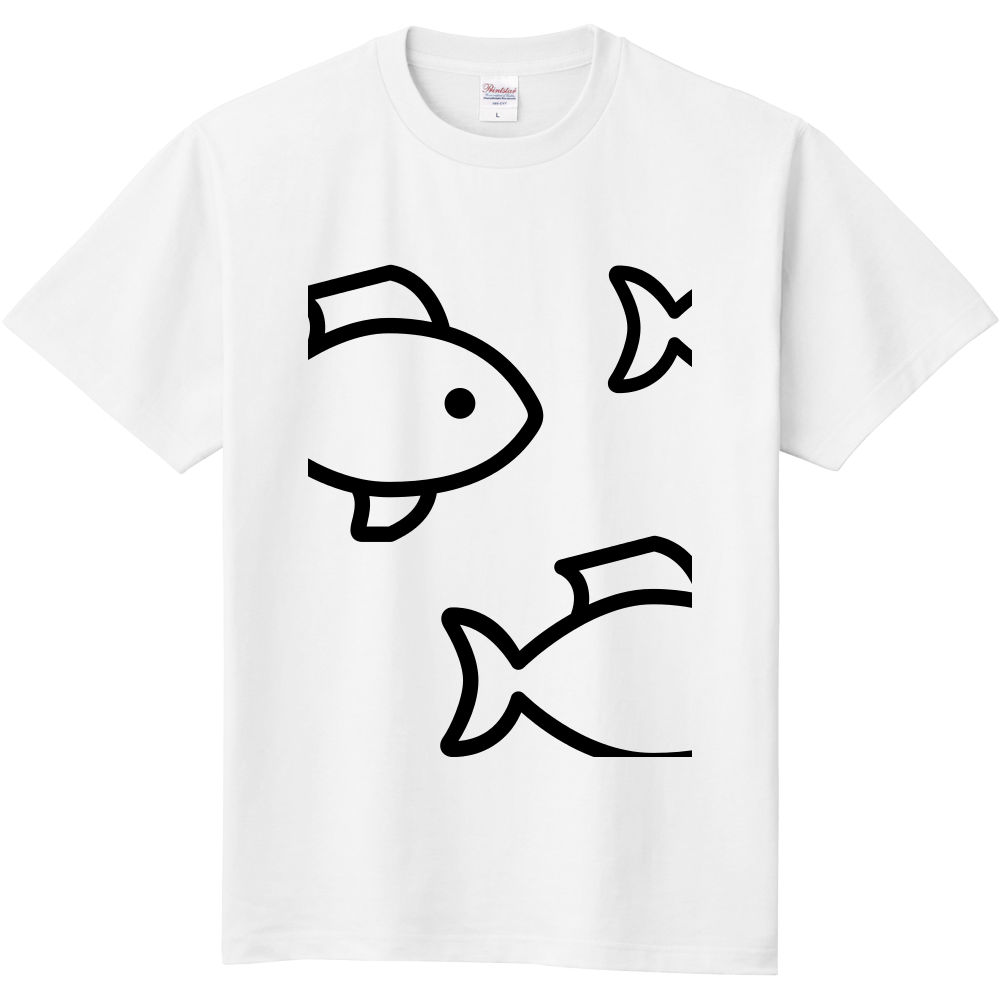 おしゃれ 魚 ワンポイントtシャツ オリジナルtシャツのup T