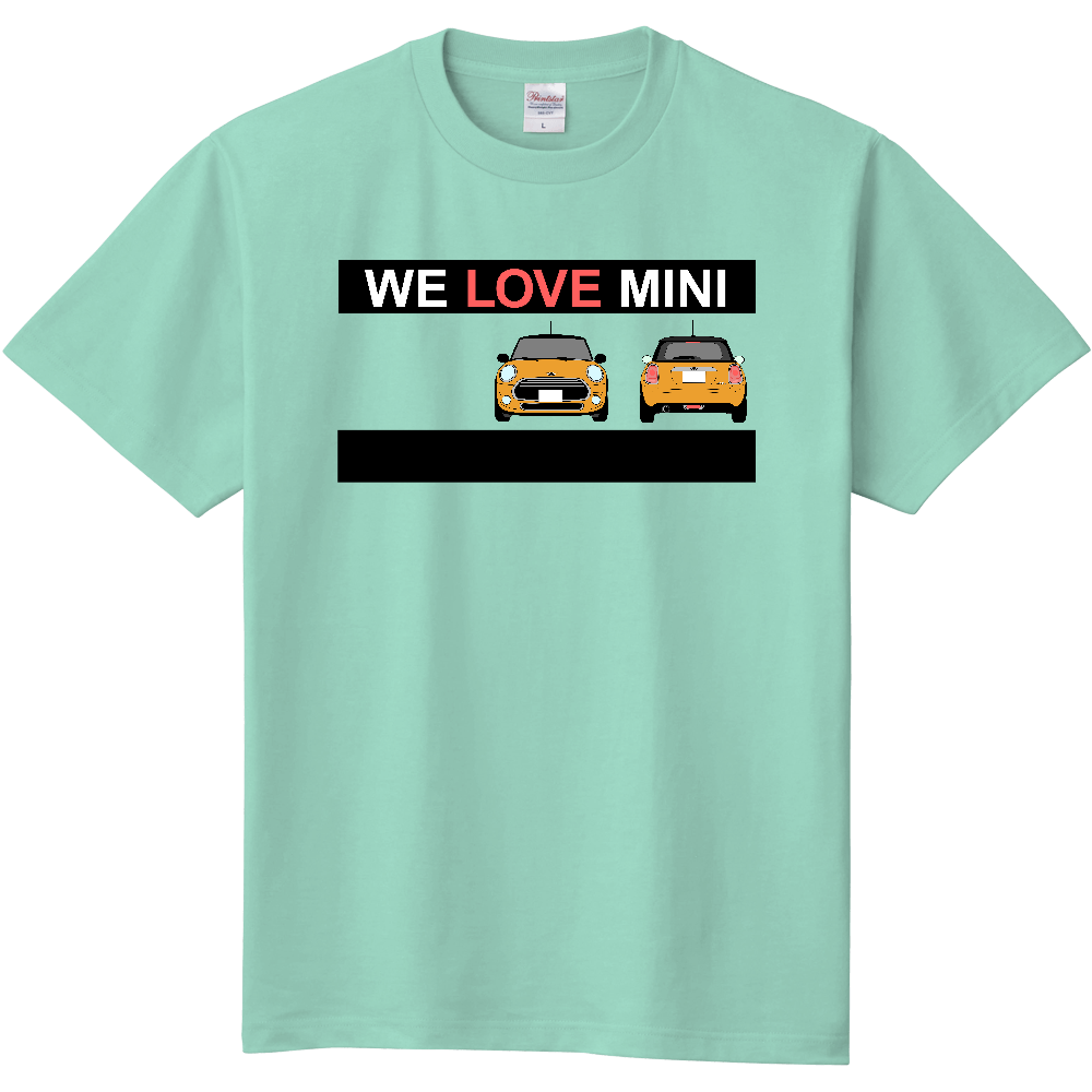 We Love Mini Ver 2 ミニクーパーtシャツ オリジナルtシャツを簡単自作 無料販売up T 最安値