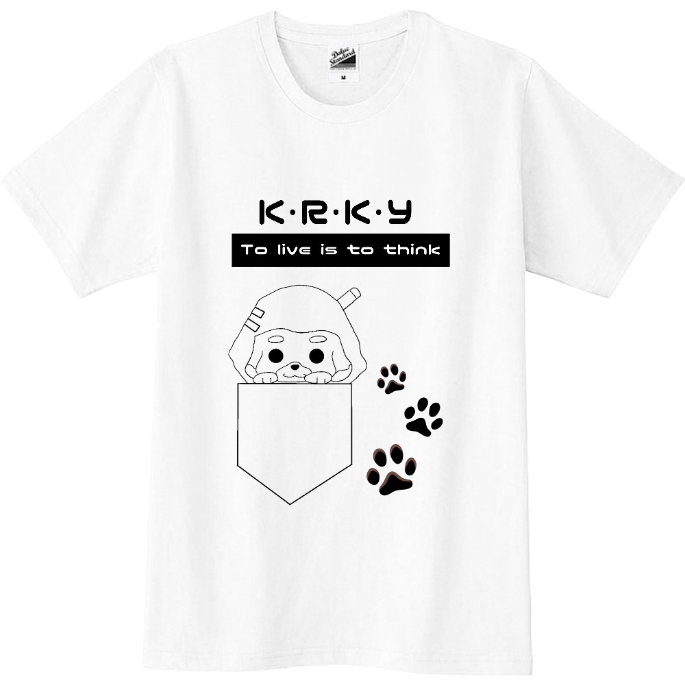KU-くぅ- ひょっこりはんタイプ ホワイトTシャツ |オリジナルTシャツのUp-T