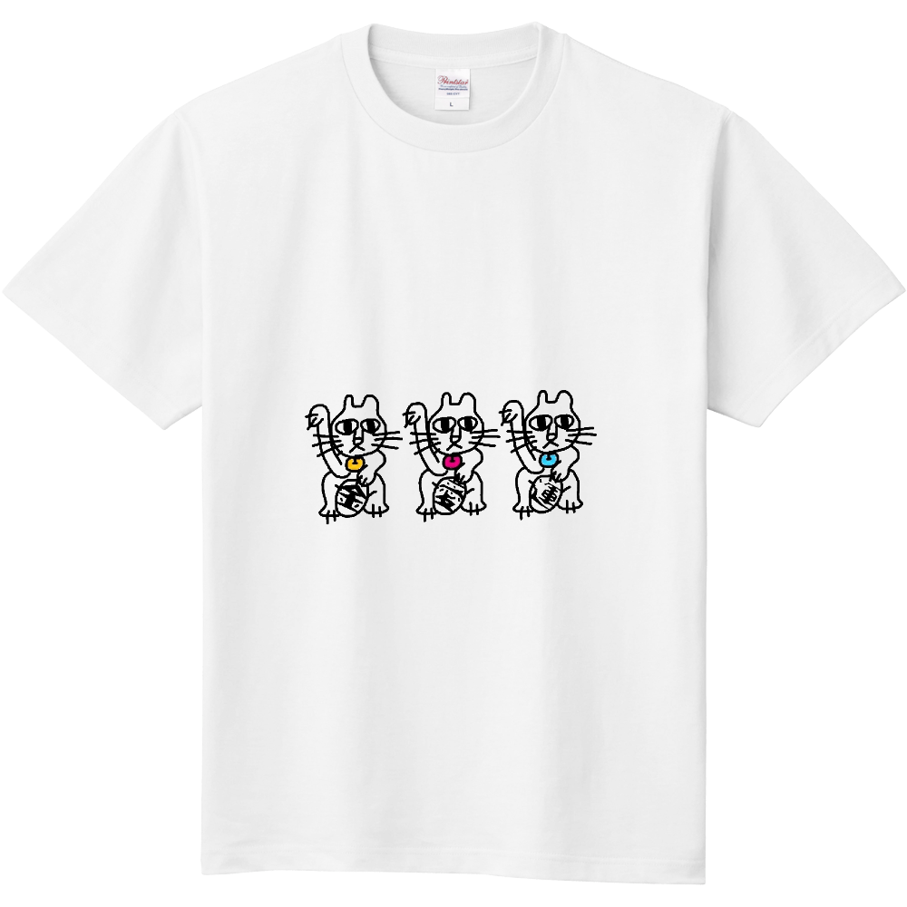 招き猫 オリジナルtシャツのup T