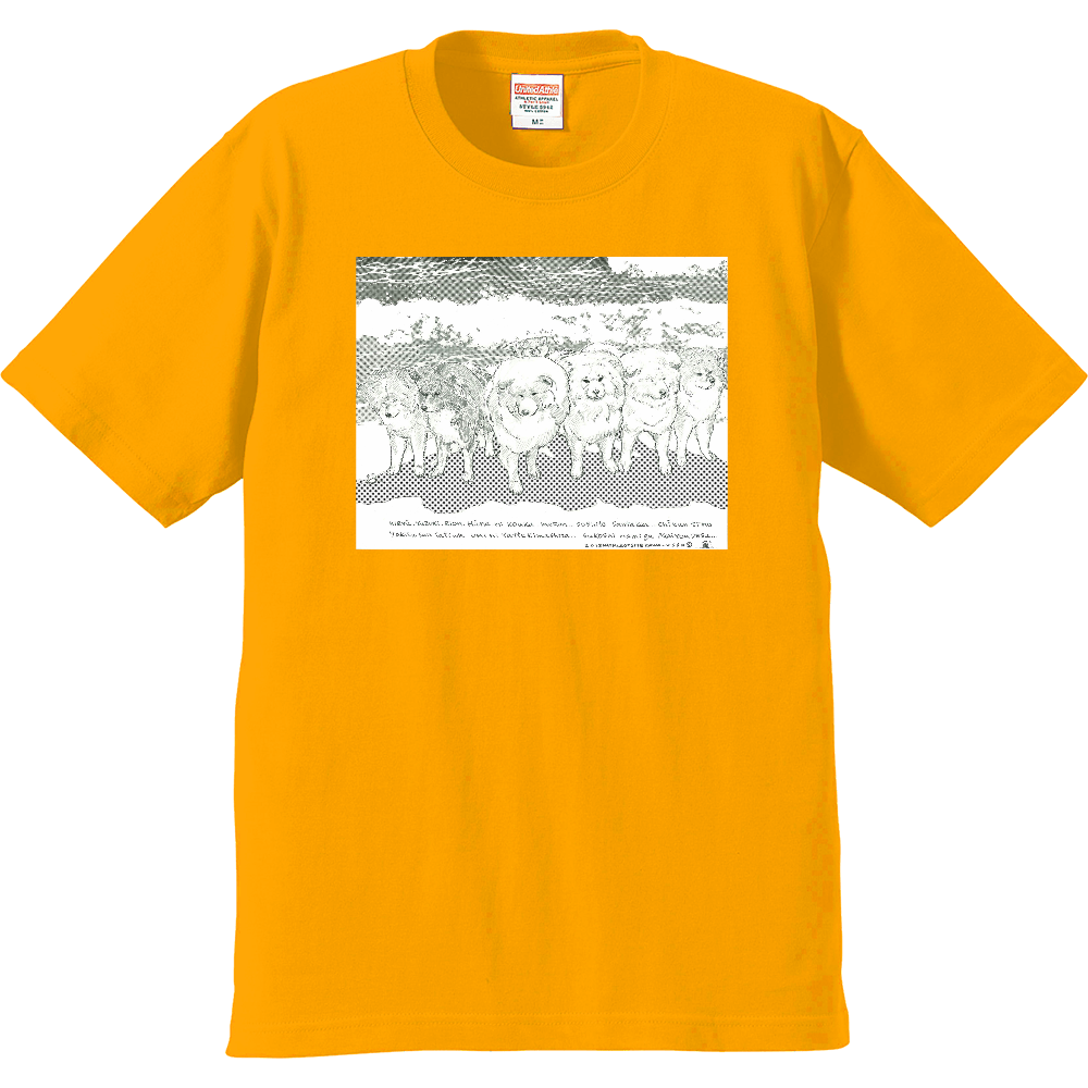 うちの子tシャツ ちいくんさんちの 秋田犬７匹 海 オリジナルtシャツを簡単自作 無料販売up T 最安値