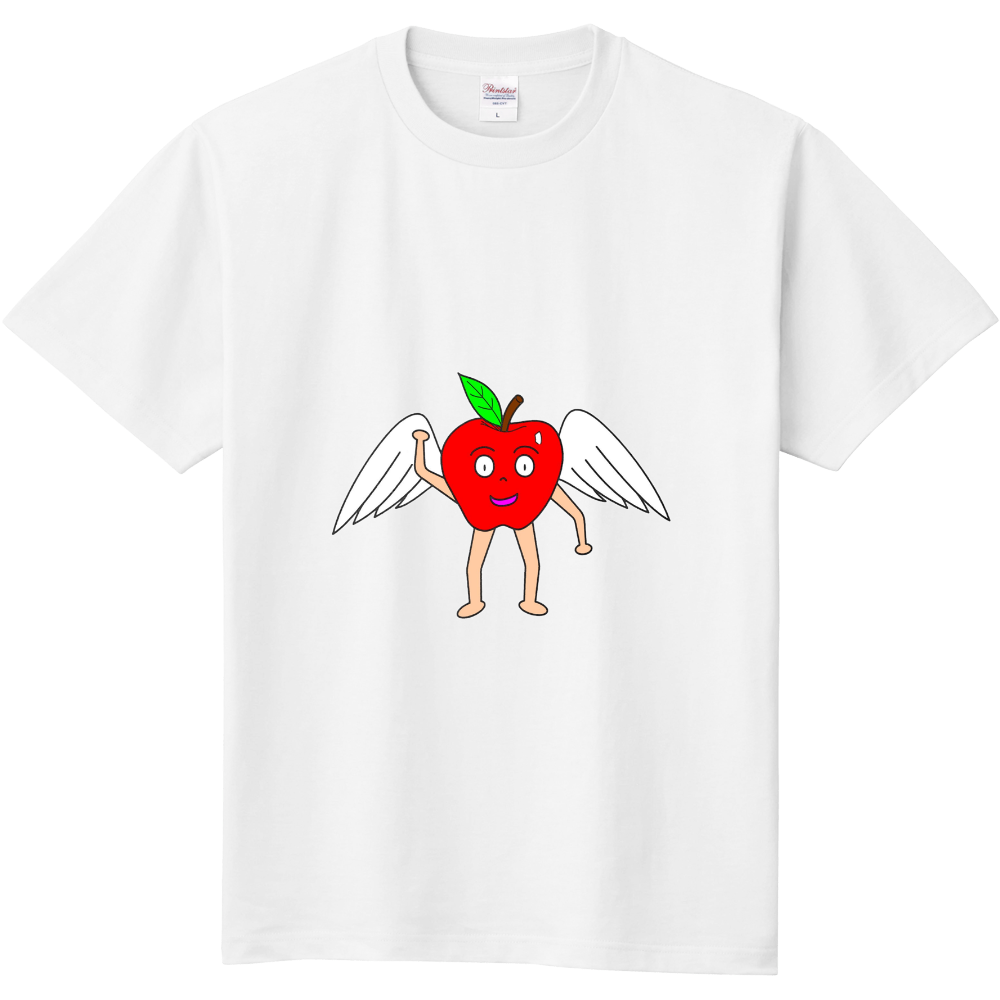 センター試験おもしろキャラtシャツ りんご オリジナルtシャツを簡単自作 無料販売up T 最安値