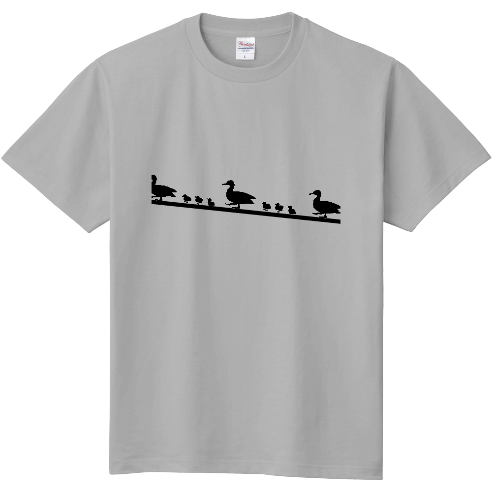 カルガモの親子 2 オリジナルtシャツを簡単自作 無料販売up T 最安値