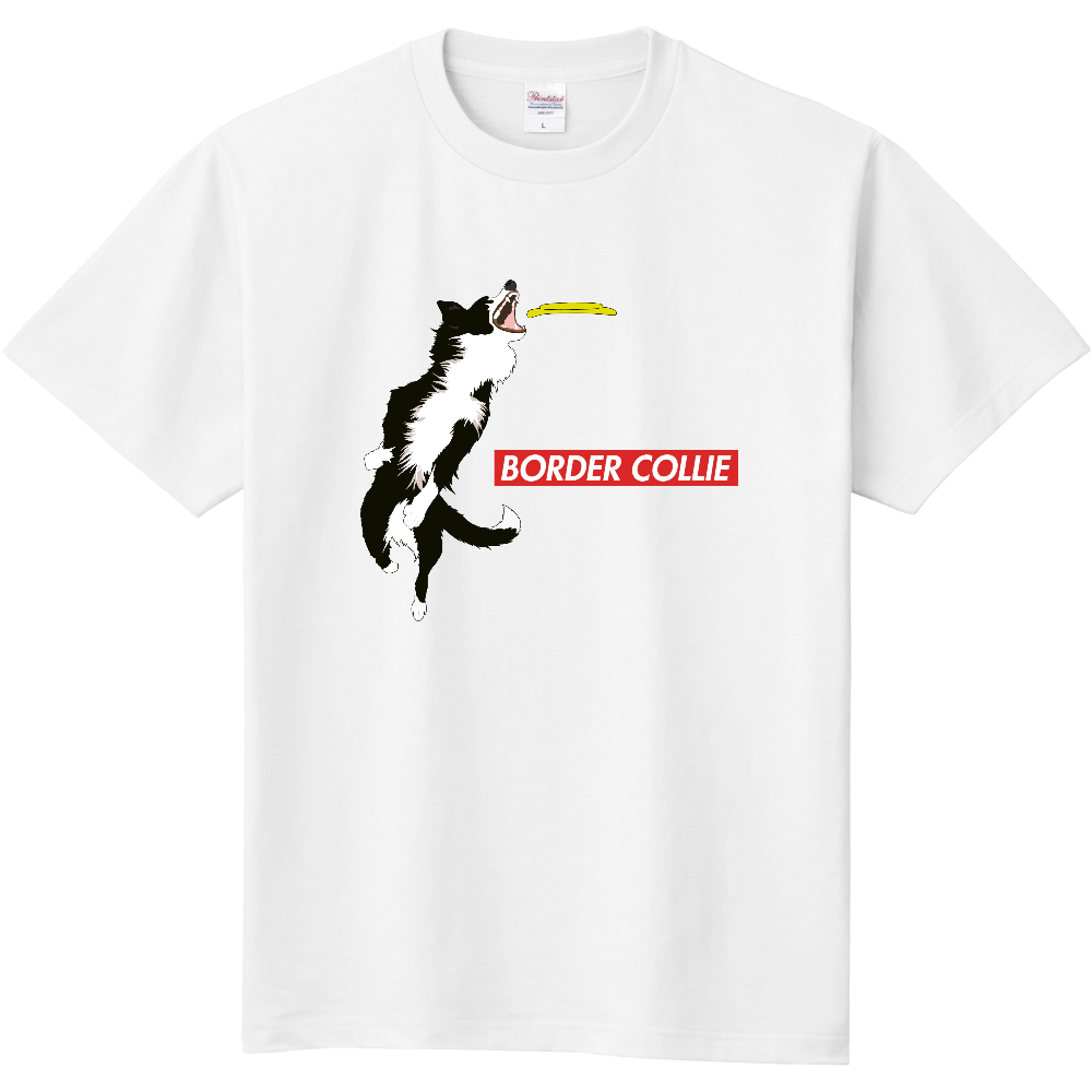 Flyin High Border Collie ブラック オリジナルtシャツを簡単自作 無料販売up T 最安値