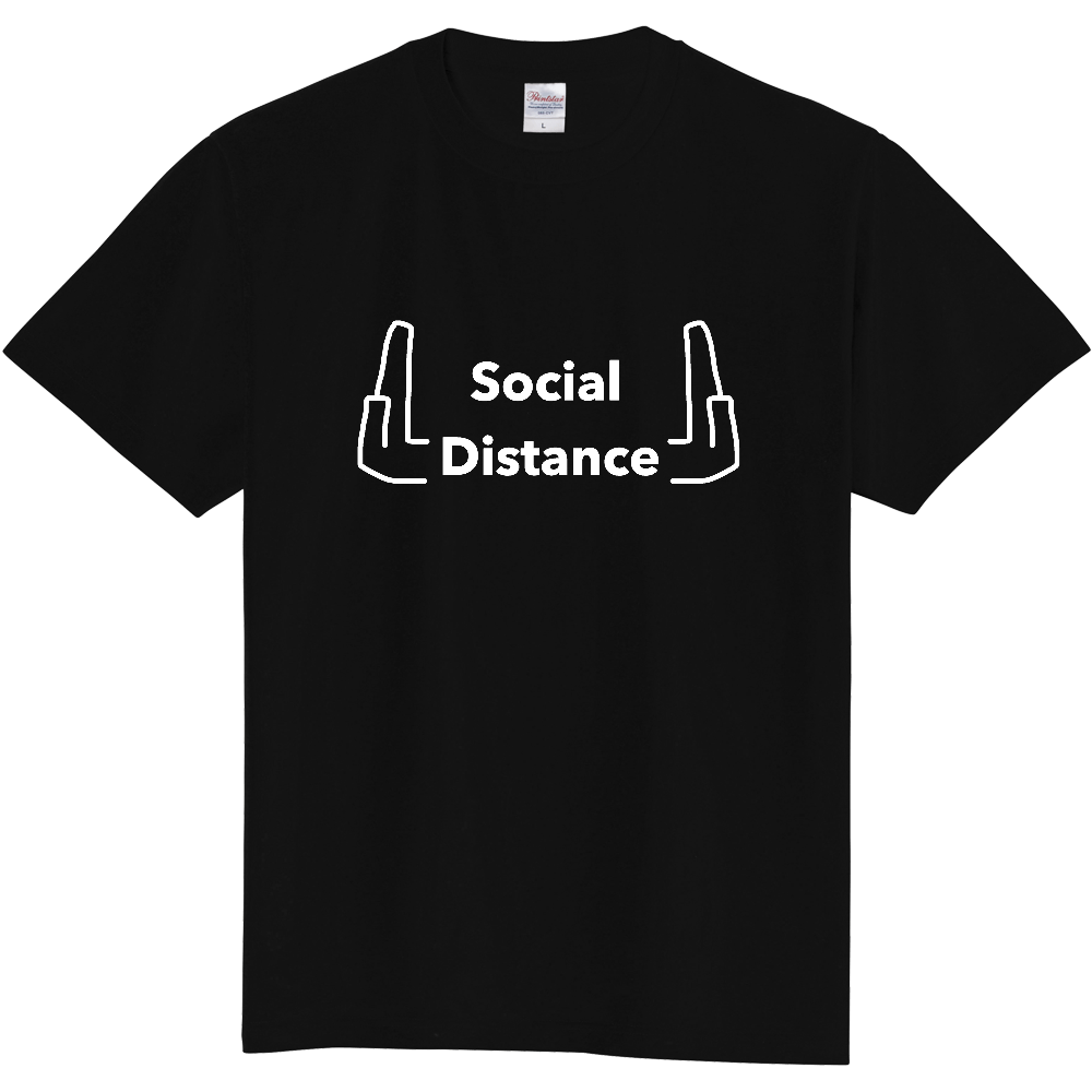 SocialDistance Tシャツ　ブラック