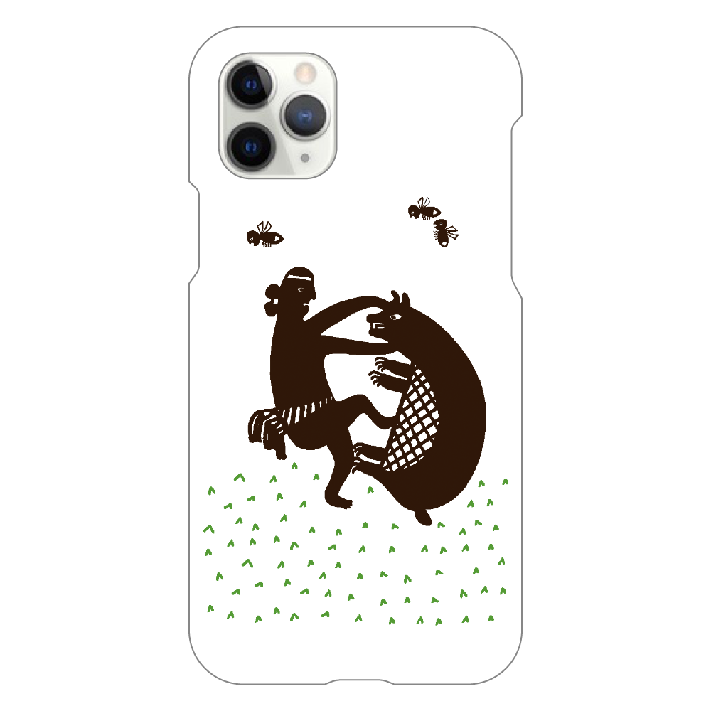 戦士とクマ iPhone11 Pro（白）