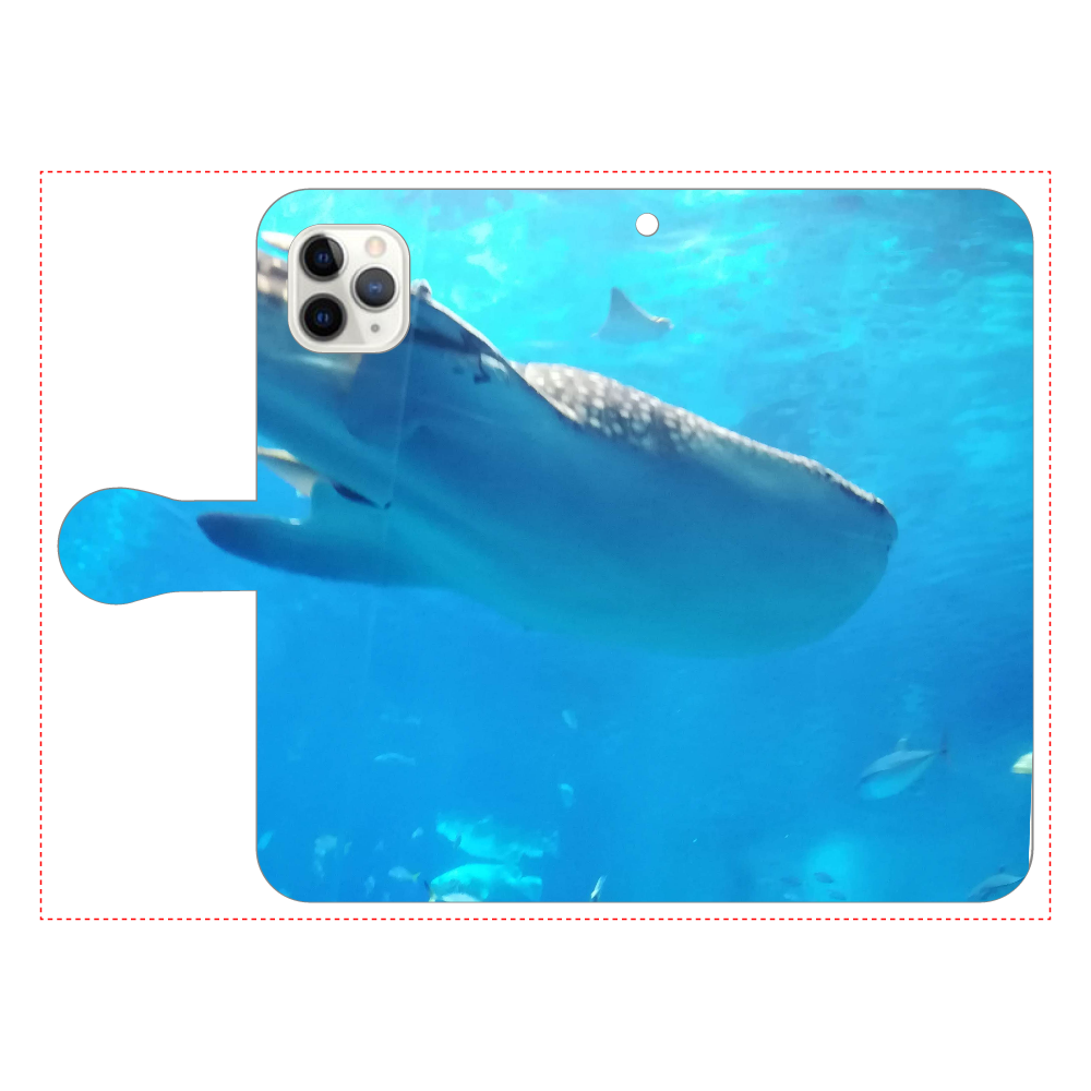 Ocean Blue  iPhone11 Pro MAX 手帳型スマホケース