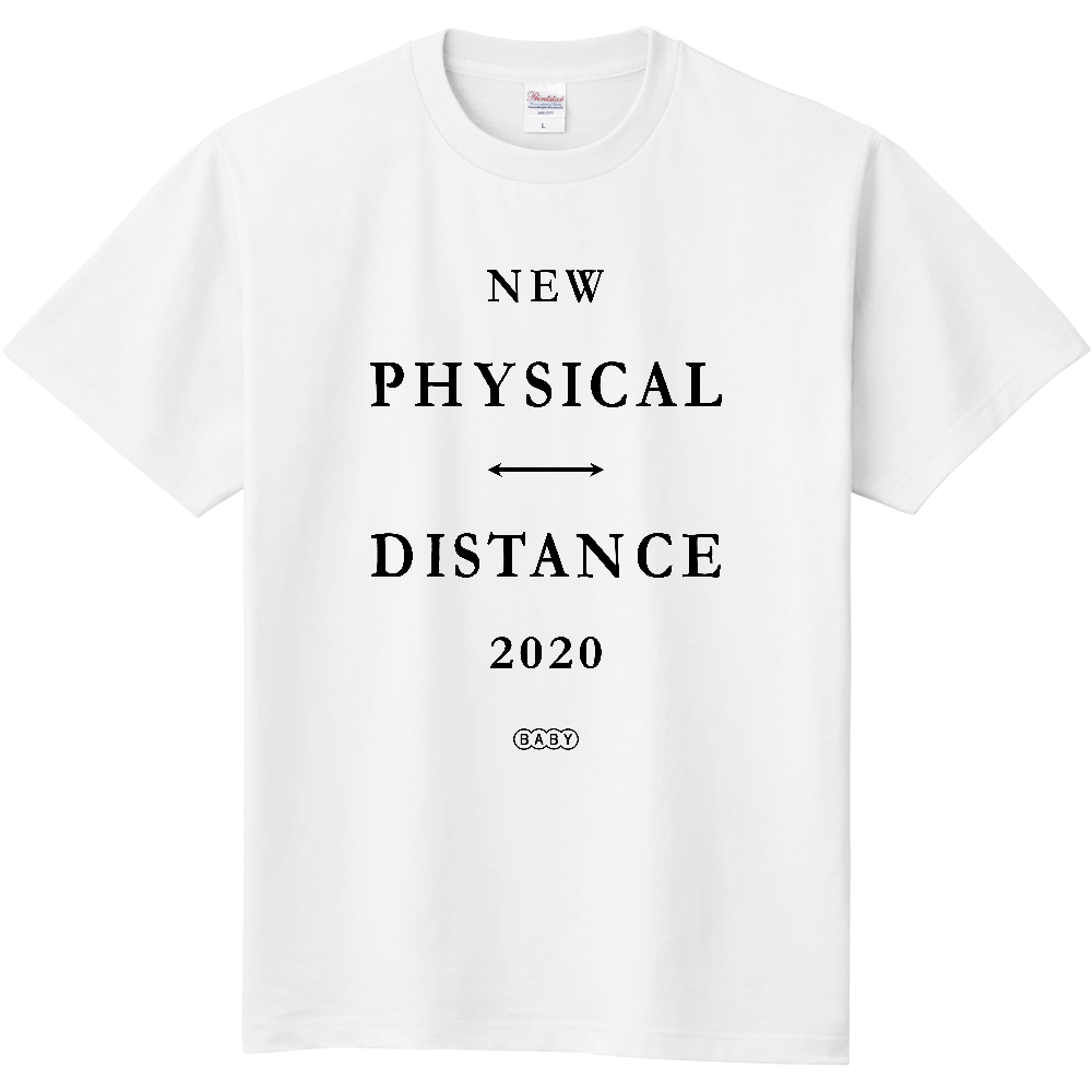 送料無料 Physical Distance Tシャツ White Dj Baby デザインストア