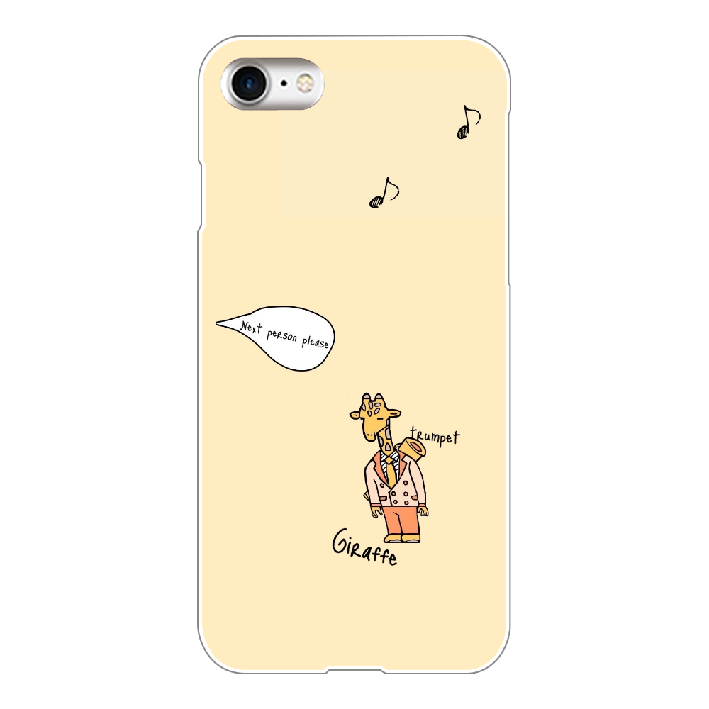 trumpet Giraffe　/ iPone8ケース iPhone8(白)