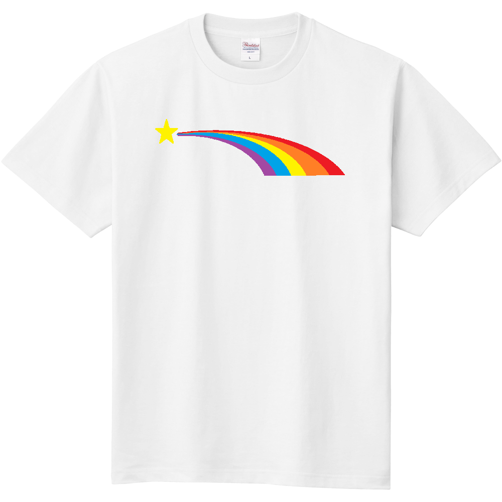 流れ星と虹 オリジナルtシャツを簡単自作 無料販売up T 最安値