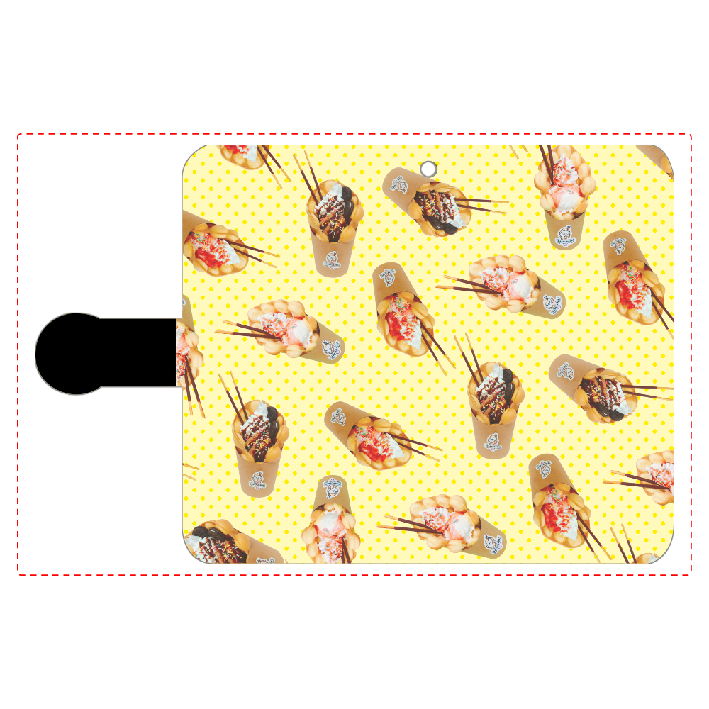 パッフル 多機種 手帳型スマホケース S イエローの商品購入ページ オリジナルプリントグッズ販売のオリラボマーケット