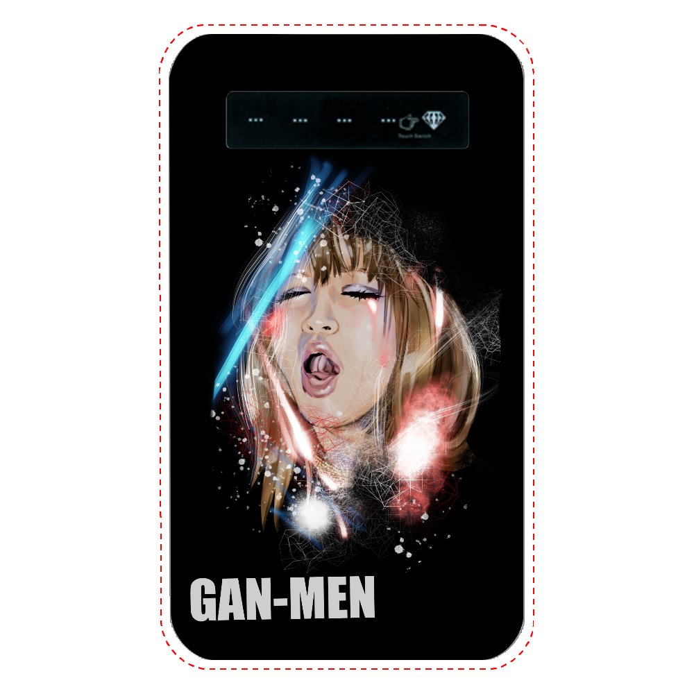 【モバイルバッテリー】（GAN-MENシリーズ①） インジケータ有バッテリー4000mAh