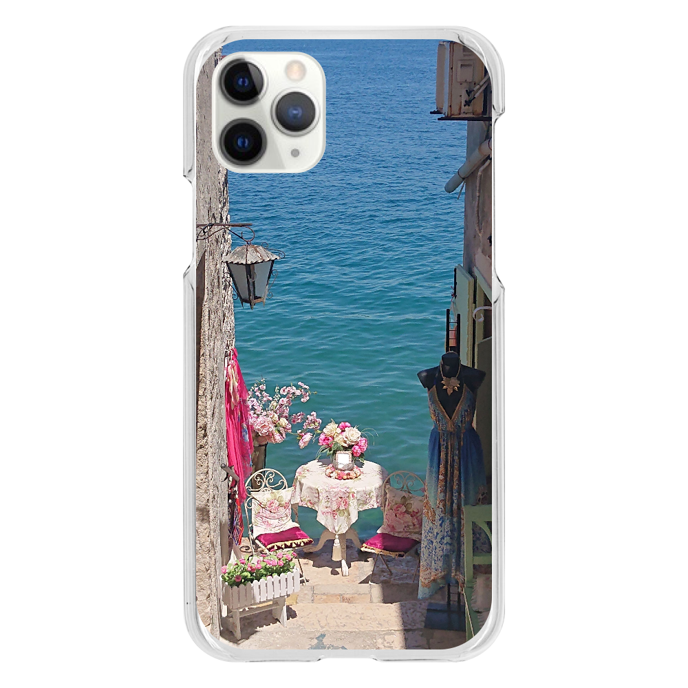 海と花とドレス iPhone11 Pro（透明）