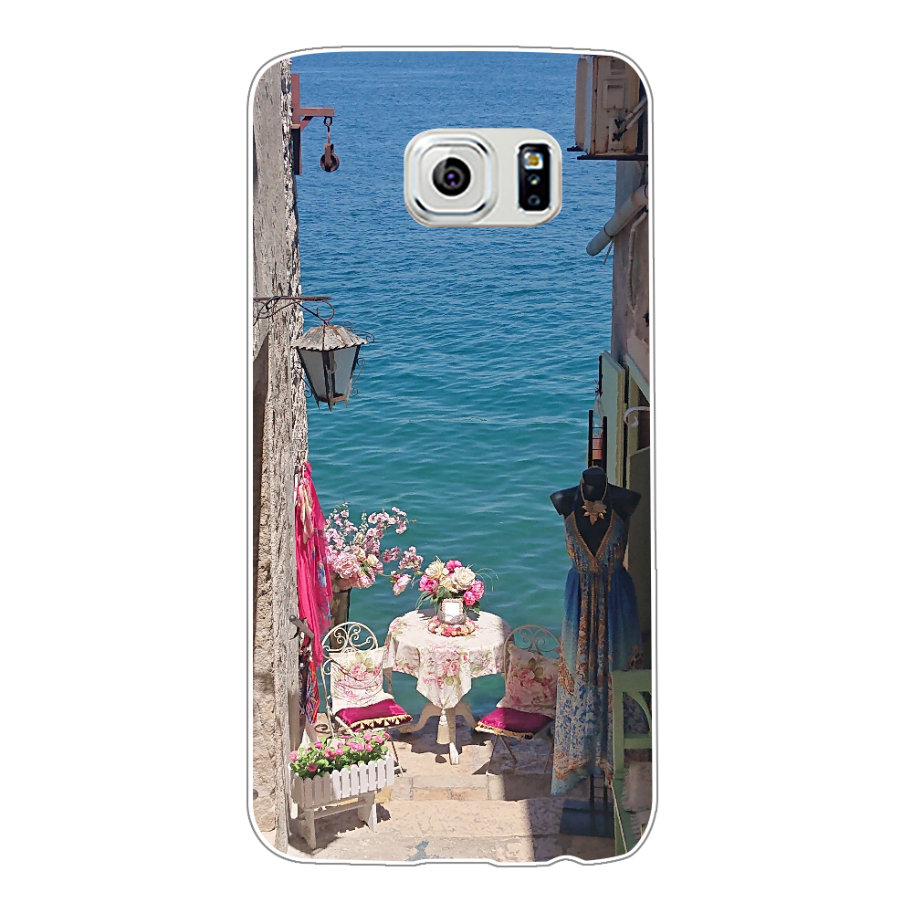 海と花とドレス Galaxy S6(SC-05G)