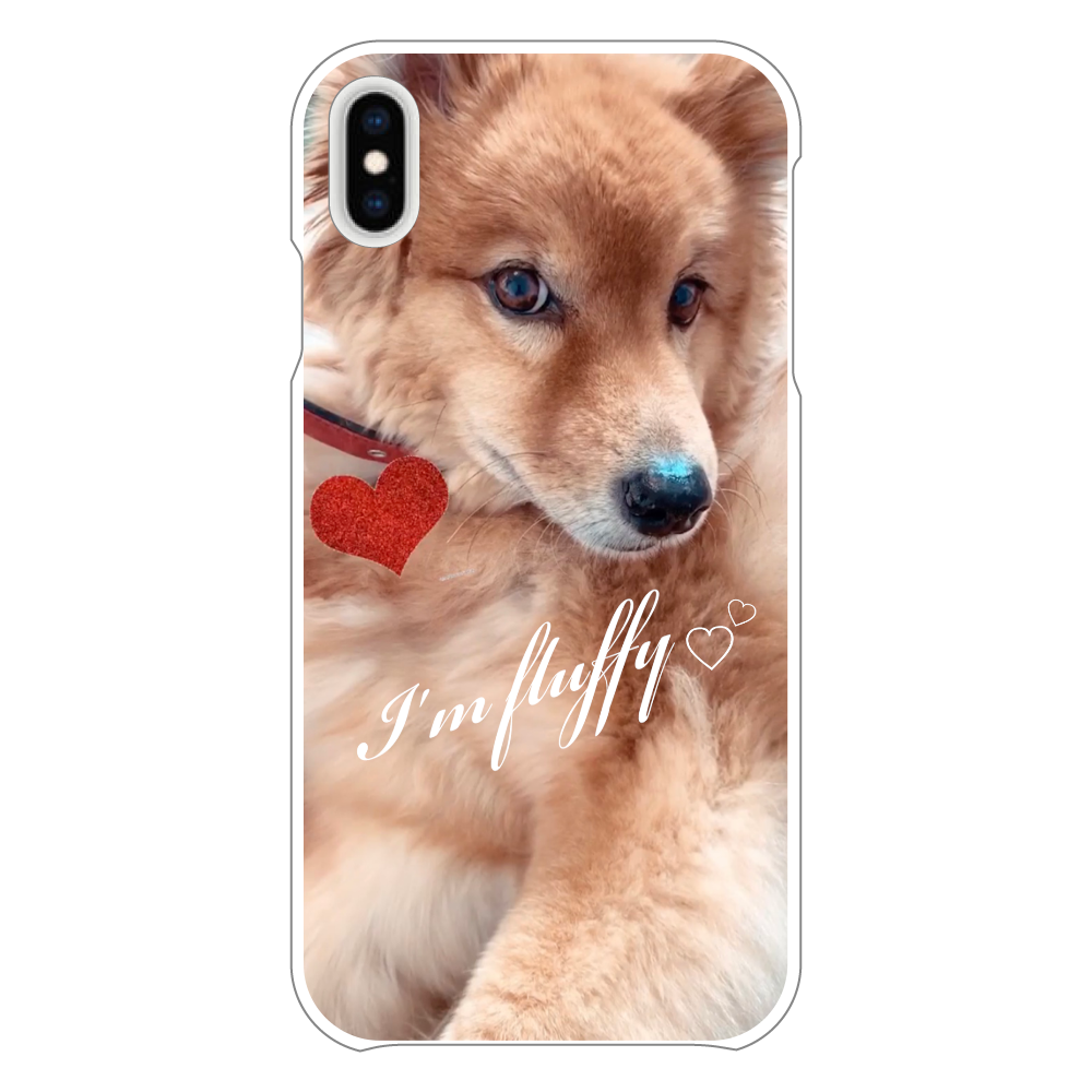 Fluffy dog♡ iPhoneXsMAX(透明)