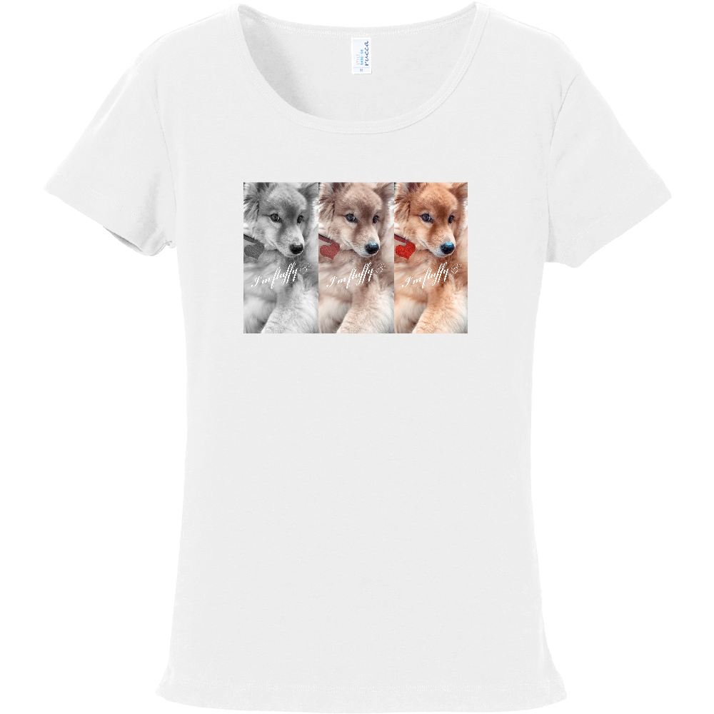 Fluffy dog♡ フライスTシャツ