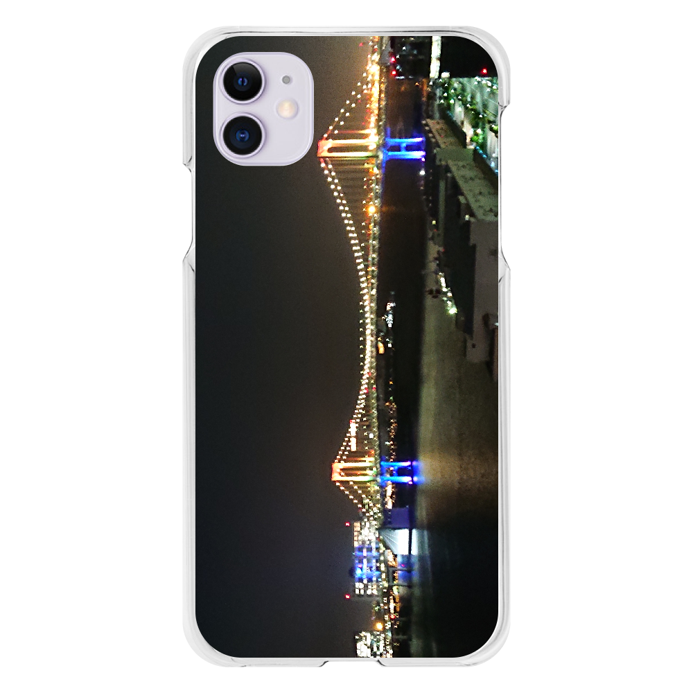 夜景　レインボーブリッジ iPhone11(透明）