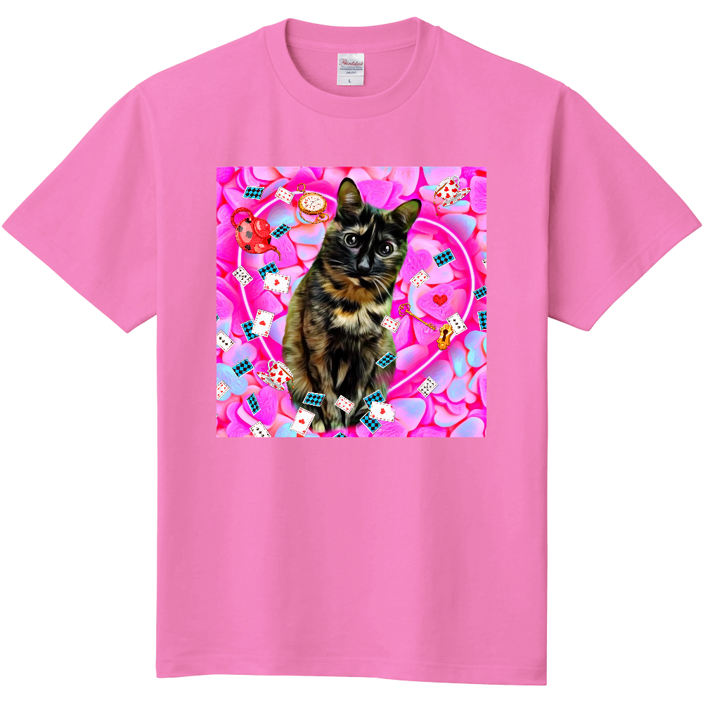 サビ猫アリスワールド オリジナルtシャツを簡単自作 無料販売up T 最安値
