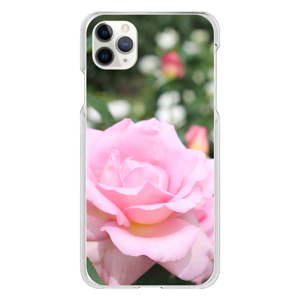 スマホケース iPhone11ProMax(透明)/Pink rose iPhone 11 ProMax（透明）