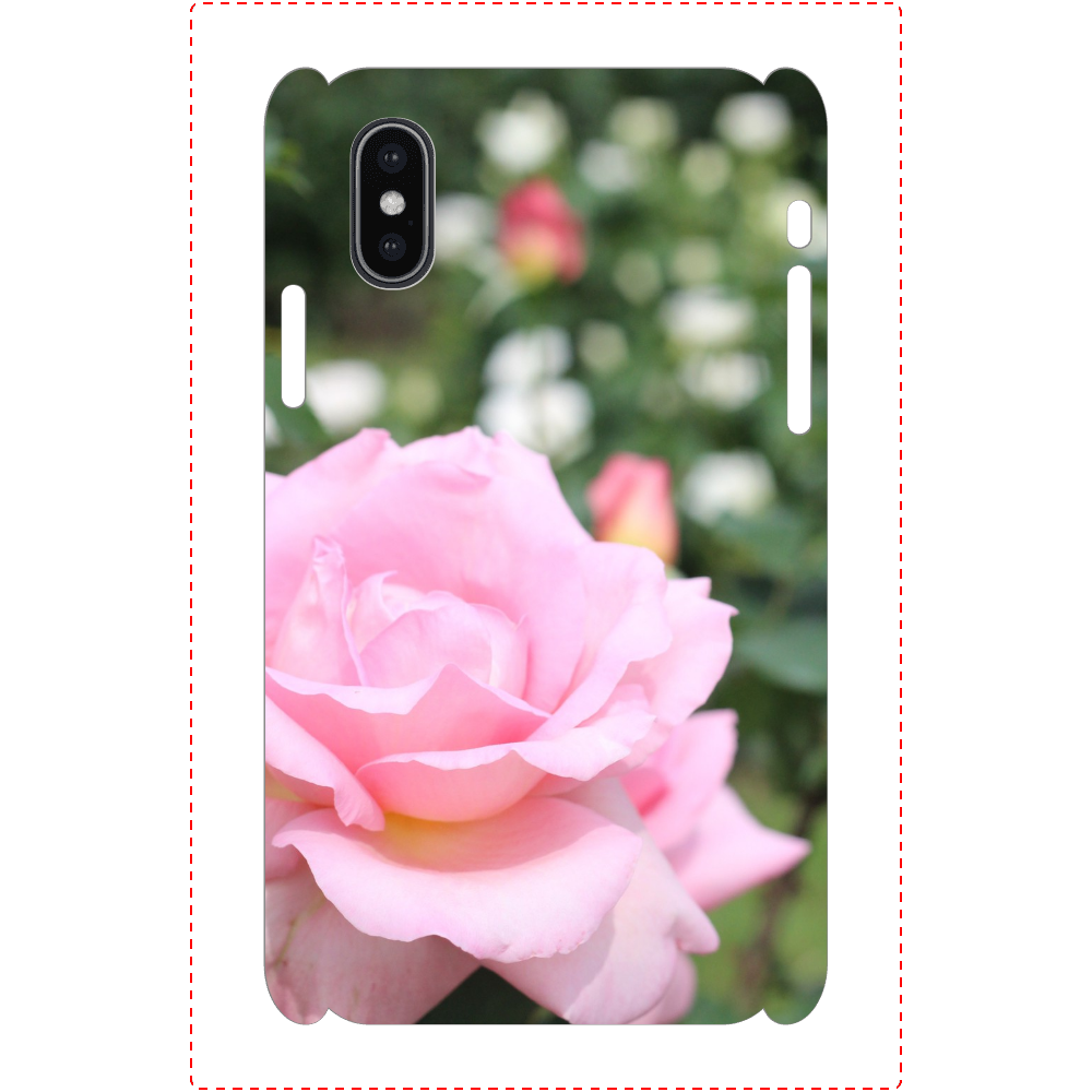 スマホケース(全面印刷) iPhoneX/Xs/Pink rose iPhoneX/Xs