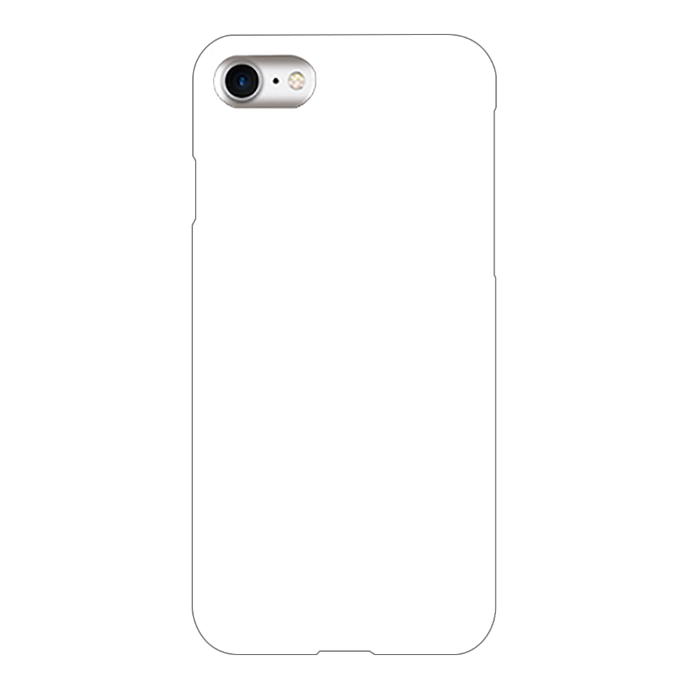 プラスウクレレスマホケース(白線） iPhone8(透明)