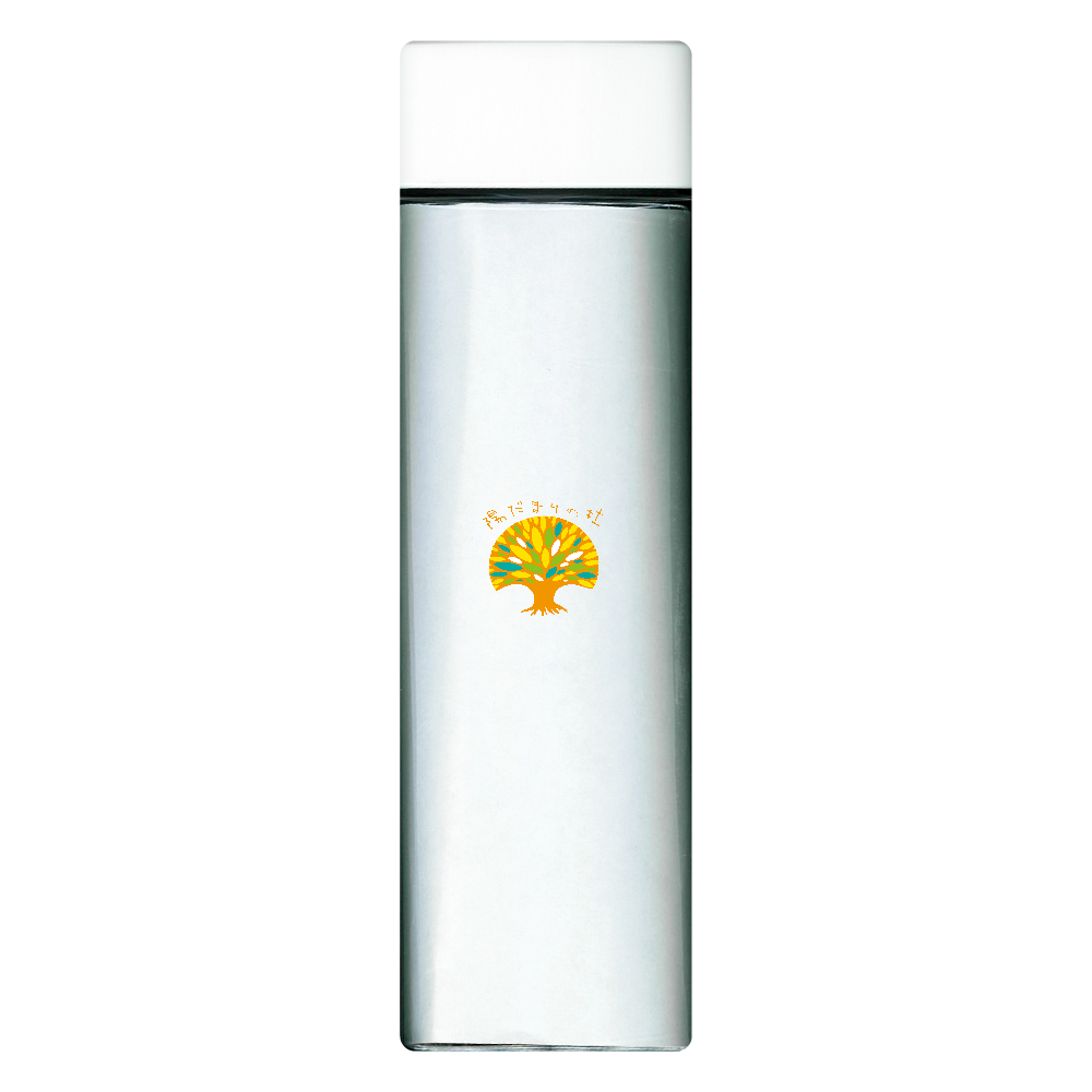 陽だまりの杜　クリアボトル（ロゴ） スクエアクリアボトル