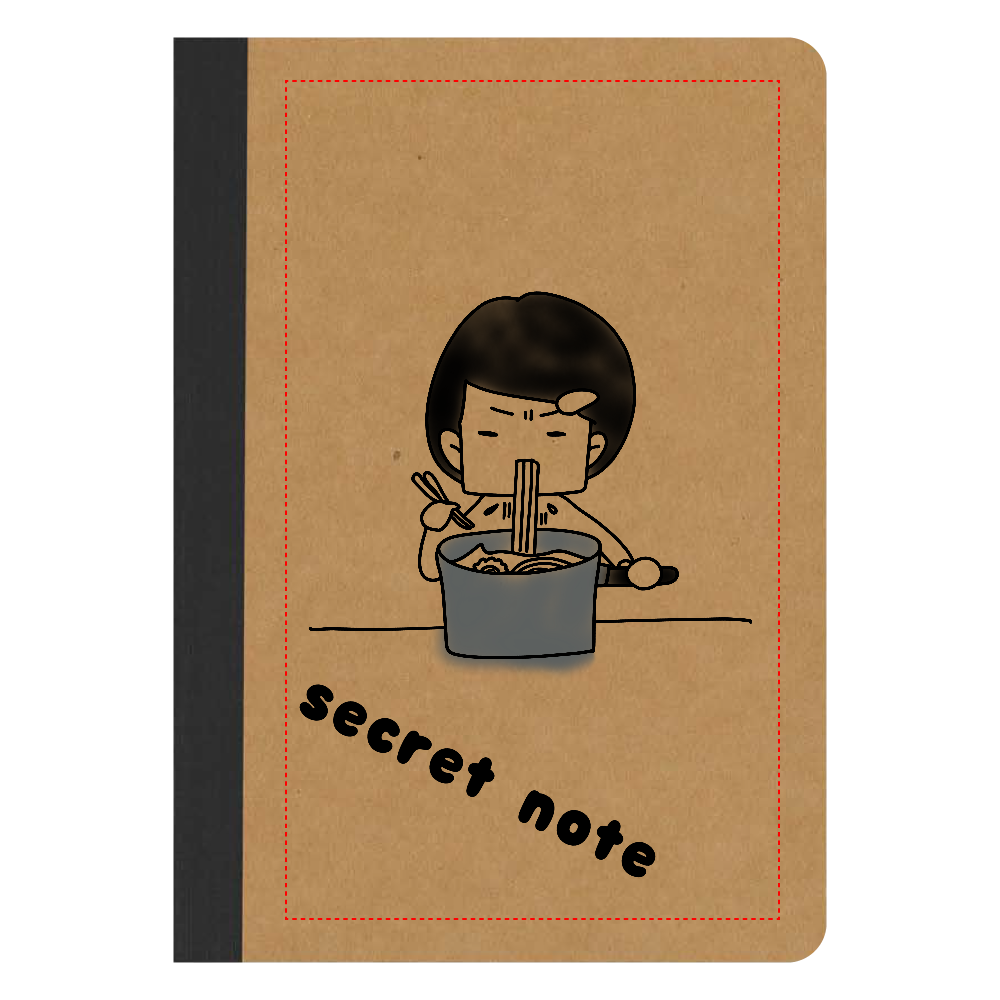 secret note 〜鍋から直食い〜 リサイクルノートA5
