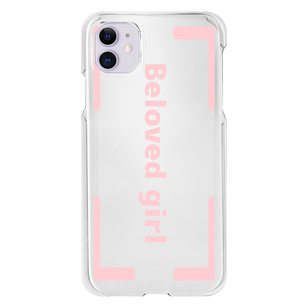 Beloved Girl iphone XI(透明)カバー iPhone11(透明）