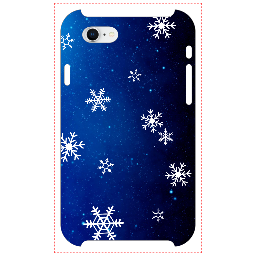 雪降る夜空 iPhoneSE2/SE3