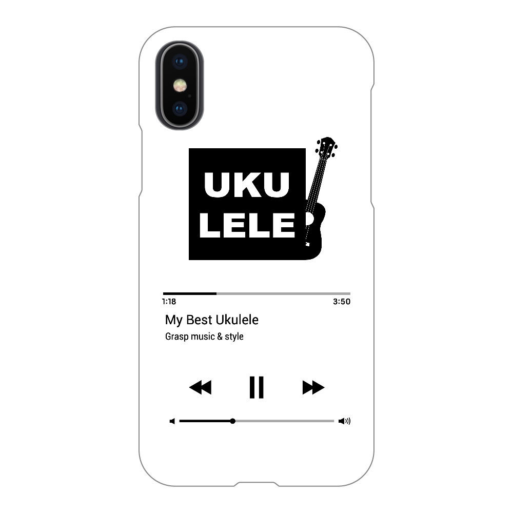 My Best Ukulele Music Player / Black iPhoneX/Xs(透明)